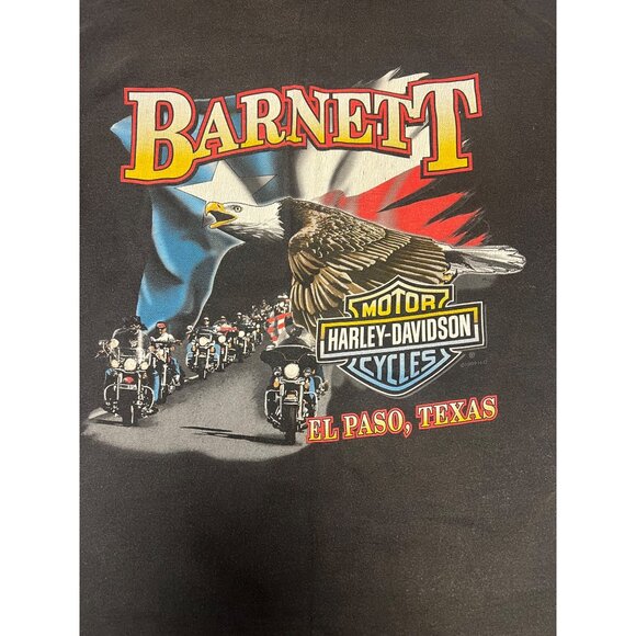 1998 Harley-Davidson Ridin’ Out the Storm Tee XL Barnett El Paso TX Double-Sided - Picture 7 of 8
